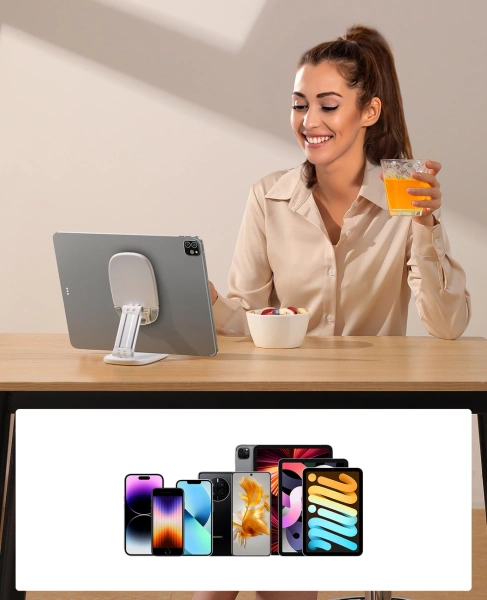 Składany stojak do telefonu tabletu z regulacją wysokości Joyroom JR-ZS371 - biały