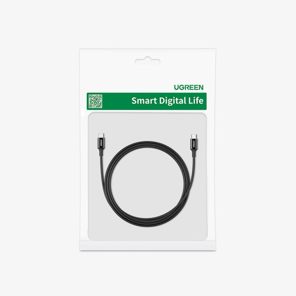 Ugreen US300 USB-C / USB-C cable 480Mb/s 5A 1m - black