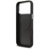 Etui Guess Grained Triangle Logo MagSafe do iPhone 17 Pro Max czarny