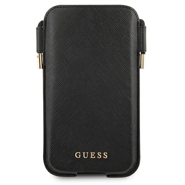Guess Torebka GUHCP12MSAPSBK 6,1"czarny/black Saffiano