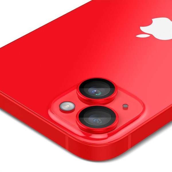OSŁONA APARATU SPIGEN OPTIK.TR ”EZ FIT” CAMERA PROTECTOR 2-PACK IPHONE 14 / 14 PLUS RED