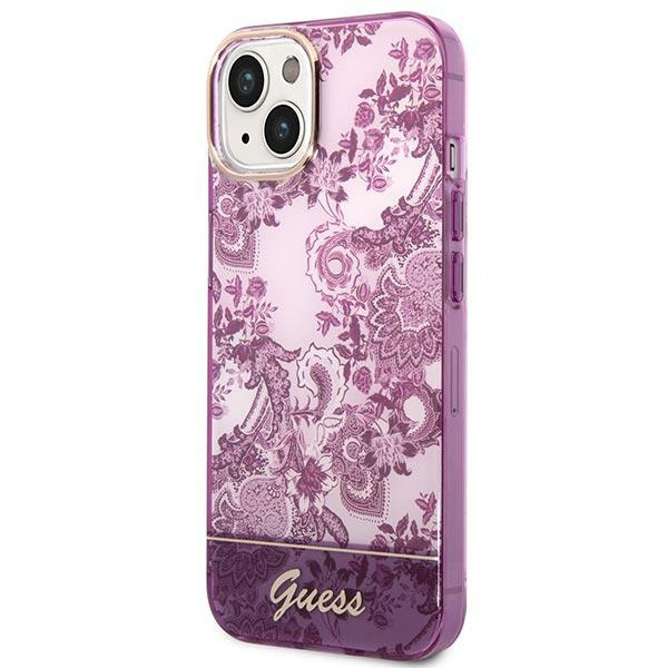 Guess GUHCP14MHGPLHF iPhone 14 Plus/ 15 Plus 6.7" fuksja/fuschia hardcase Porcelain Collection