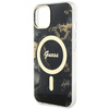Guess GUHMP14SHTMRSK iPhone 14 / 15 / 136.1" czarny/black hardcase Golden Marble MagSafe