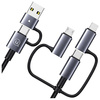 USAMS Kabel 6w1 Fast charging 60W 1,2m    Data Cable Digital dispay Aluminium Alloy Seria Sufeng SJ713
