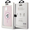 Etui Karl Lagerfeld Silicone             Karl&Choupette MagSafe do iPhone 15 różowy