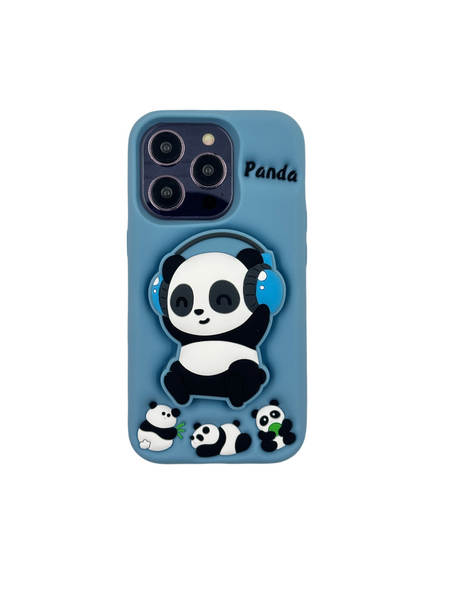 ETUI CASE 3D PANDA WITH HOLDER IPHONE 16