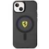 Etui Ferrari Translucent MagSafe na iPhone 14 Plus - czarne