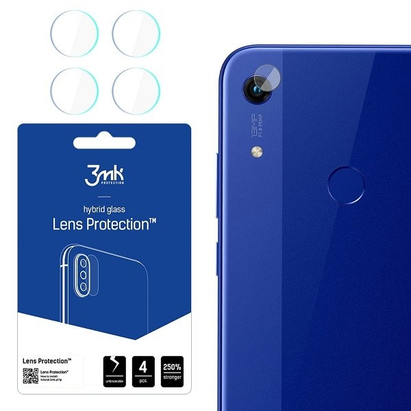 HYBRID GLASS 3MK FLEXIBLE GLASS LENS HUAWEI HONOR 8A FOR CAMERA 4 PCS.