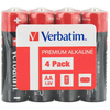 Verbatim Bateria alkaliczna AA LR6 4sztfolia 49501