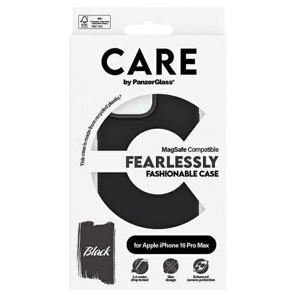 CARE by PanzerGlass Fashion Case iPhone 16 Pro Max 6.9" czarny/black MagSafe 1380