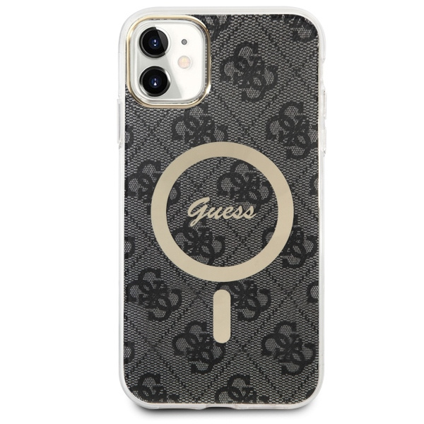 Guess GUHMN61H4STK iPhone 11 6.1"czarny/black hardcase 4G MagSafe