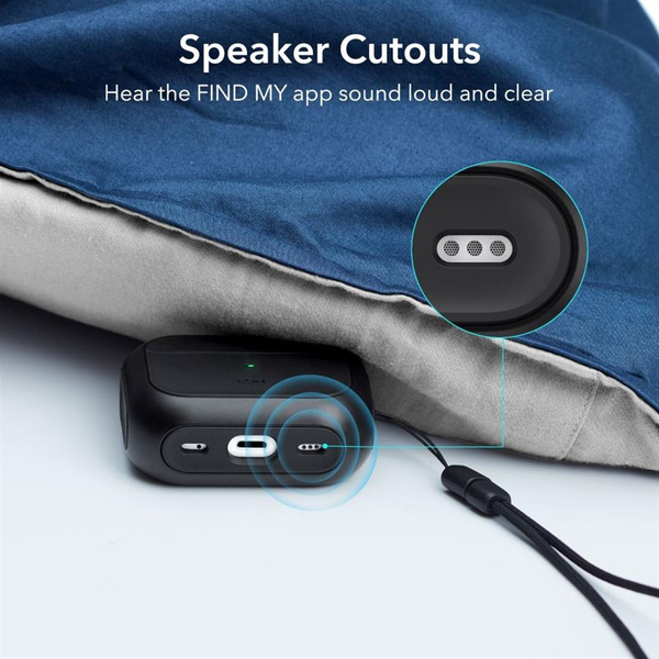 ESR Orbit Halolock z MagSafe na Apple AirPods Pro 1 / 2 - czarne