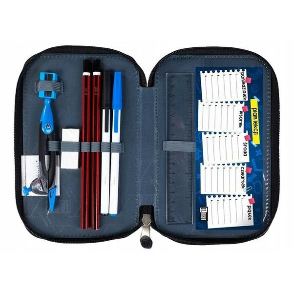 Piórnik Podwójny z WyposażeniemStright PC-04 tęczowe jednorożce/rainbow unicorns