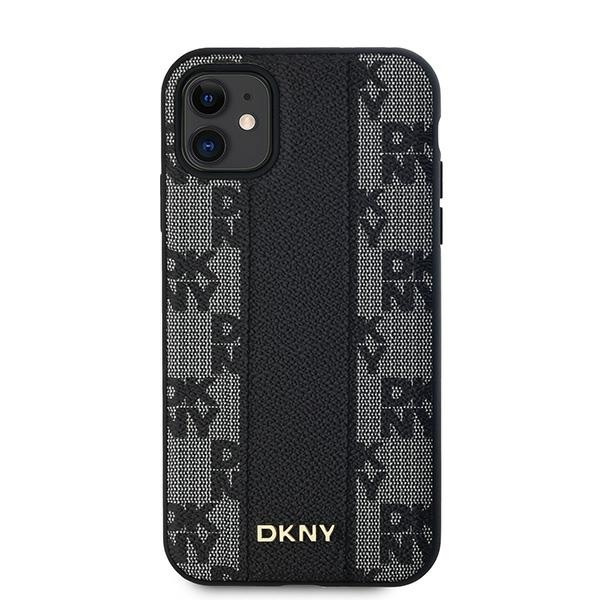 DKNY DKHMN61PCPVSLK iPhone 11 / Xr6.1" czarny/black hardcase Leather Checkered Mono Pattern MagSafe