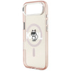 Etui Karl Lagerfeld IML Choupette Sketch Logo MagSafe do iPhone Air różowy