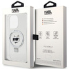 Karl Lagerfeld KLHMP15LHMRSCHH iPhone 15 Pro 6.1" white/white hardcase Ring Stand Choupette Head MagSafe