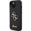 Guess GUHCP15SHG4SGK iPhone 15 / 14 / 13 6.1" czarny/black hardcase Glitter Script Big 4G