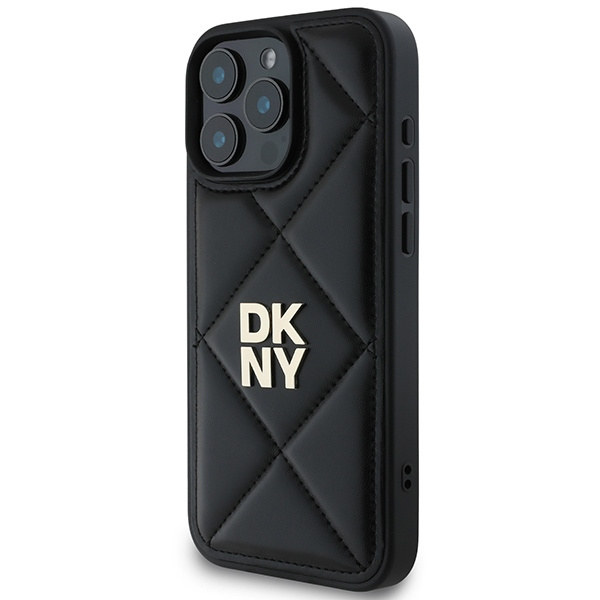 DKNY DKHCP16XPQDSLK iPhone 16 Pro Max6.9" czarny/black Quilted Stack Logo