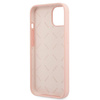 Guess GUHCP13SLS4GWPI iPhone 13 mini5,4" różowy/pink hard case Silicone 4G Logo