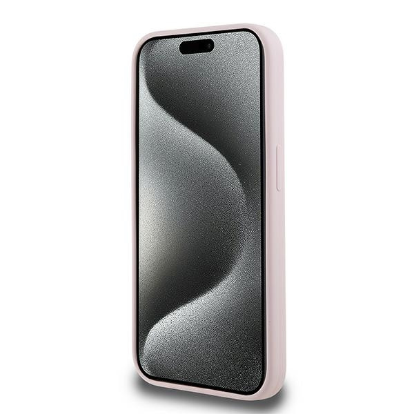 KARL LAGERFELD KLHMP15XSKCHPPLP IPHONE 15 PRO MAX 6.7" RÓŻOWY/PINK HARDCASE SILICONE KARL & CHOUPETTE MAGSAFE