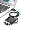 Ugreen CR125 30231 SD / micro SD / CF / MS memory card reader with 1m USB 3.0 cable - black