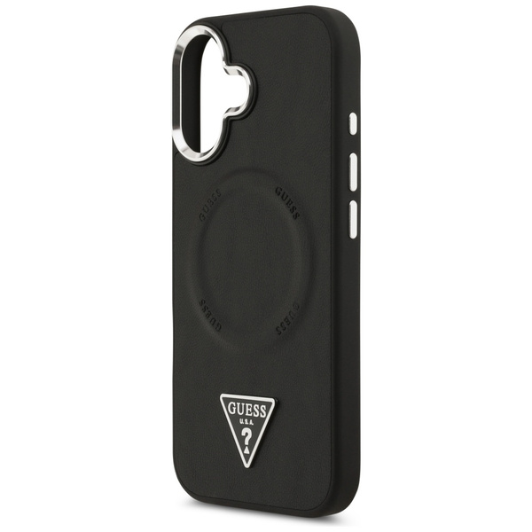 Etui Guess Triangle Logo MagSafe do      iPhone 17 czarny