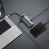 Baseus Metal Gleam 9in1 multifunctional USB Type C HUB - 3x USB 3.2 Gen 1 5Gbps / USB Type C PD 100W / VGA Full HD 60Hz / HDMI 4K 30Hz / TF and SD card reader / RJ45 1Gbps gray (CAHUB-CU0G)