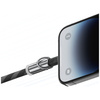 Smycz do telefonu z kablem do ładowania  Usams SJ746 30W USB-C do Lightning 1.2m fioletowy