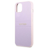 Guess GUHCP13SPSASBPU iPhone 13 mini5,4" fioletowy/purple Saffiano Hot Stamp & Metal Logo
