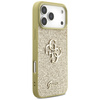 Etui Guess Fixed Glitter Big 4G do       iPhone 17 Pro Max złoty