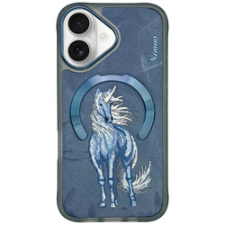 Etui Nimmy Magnetic Fantasy Animal       MagSafe do iPhone 16 niebieski