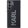 KARL LAGERFELD KLHCS24L3DMBKCK S24 ULTRA S928 CZARNY/BLACK HARDCASE 3D RUBBER GLITTER LOGO