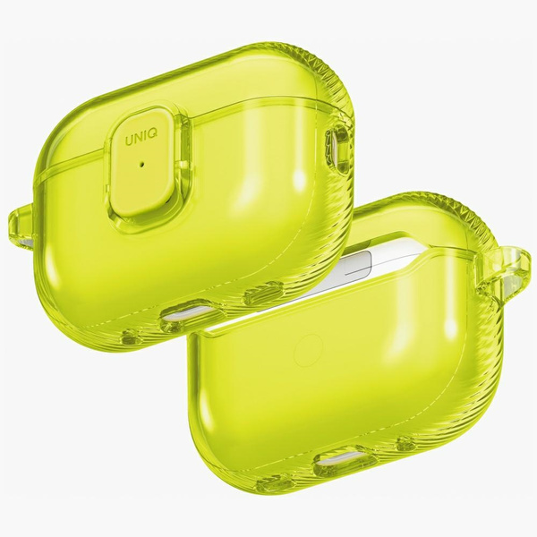 Etui UNIQ Glase Pro do AirPods Pro 3     Lock Case żółty