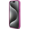 DKNY DKHMP15SPSHRPSP iPhone 15 / 14 / 136.1" różowy/pink hardcase Leather Pattern Metal Logo MagSafe