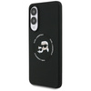 Etui Karl Lagerfeld Silicone Double      Heads And Circle MagSafe do Samsung Galaxy S25 Edge czarny