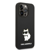 KARL LAGERFELD KLHCP14XSNCHBCK IPHONE 14 PRO MAX 6,7" HARDCASE CZARNY/BLACK SILICONE CHOUPETTE