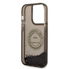 Etui Karl Lagerfeld Liquid Glitter RSG na iPhone 14 Pro - czarne