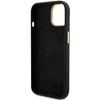 Guess GUHCP15SSMBSLK iPhone 15 / 14 / 13 6.1" czarny/black hardcase Silicone Script Metal Logo & Frame