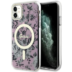 GUESS GUHMN61HCFWSP IPHONE 11 / XR 6.1 "PINK / PINK HARDCASE FLOWER MAGSAFE