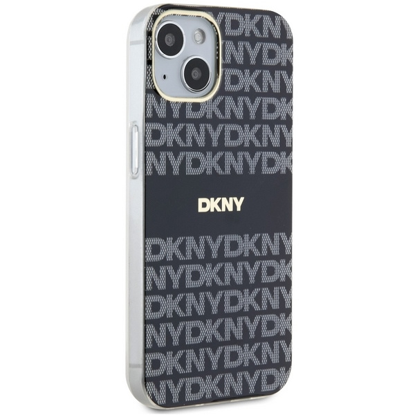 DKNY DKHMP15SHRHSEK iPhone 15 / 14 / 136.1" czarny/black hardcase IML Mono & Stripe MagSafe