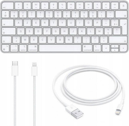 APPLE MAGIC KEYBOARD A3203 WHITE KEYBOARD WITH CABLE OPEN PACKAGING