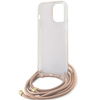 Guess GUHCP15XHC4SEP iPhone 15 Pro Max6.7" różowy/pink hardcase Crossbody Cord 4G Print