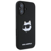 Karl Lagerfeld KLHMP16SSCHPPLK iPhone 16 czarny/black HC MagSafe Sil Choupette Head Print