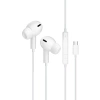 JELLICO wired earphones EP3A USB-C with microphone 1.2M White