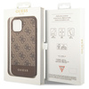 Guess GUHCP14MG4GLBR iPhone 14 Plus / 15 Plus 6.7" brązowy/brown hard case 4G Stripe Collection
