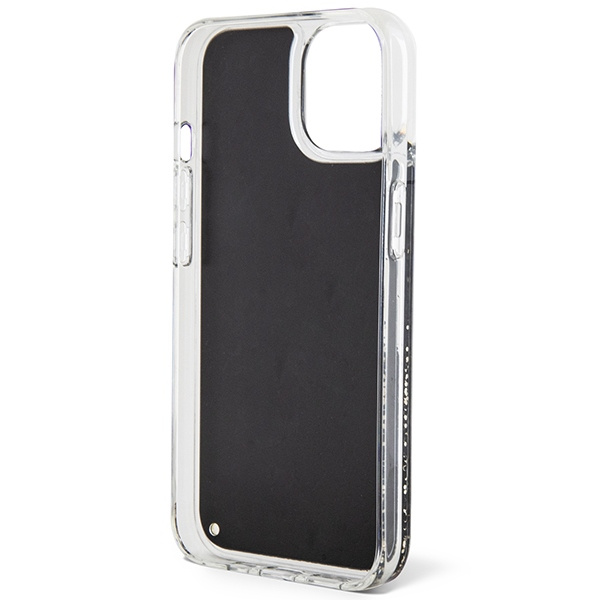 Guess GUHCP14SLCSGSGK iPhone 14 / 15 /13 6.1" czarny/black hardcase Liquid Glitter Marble