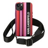 KARL LAGERFELD KLHCP14MSTSTP IPHONE 14 PLUS / 15 PLUS 6,7" HARDCASE RÓŻOWY/PINK COLOR STRIPES STRAP