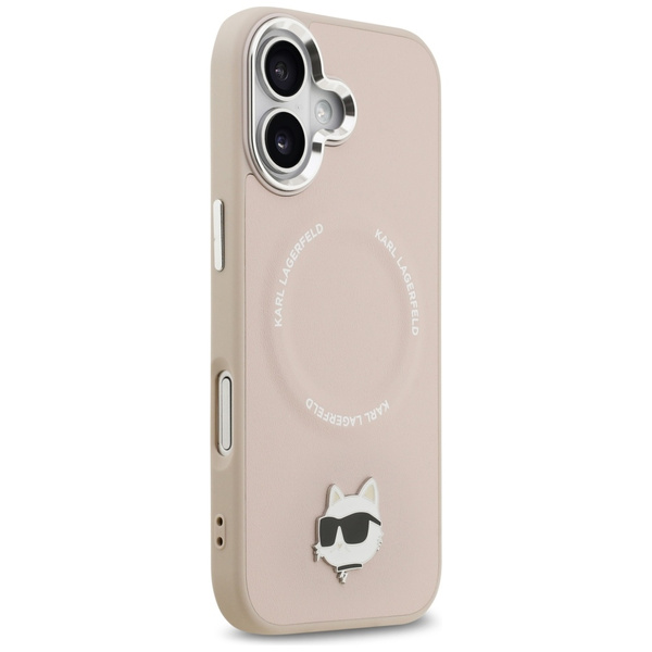 Etui Karl Lagerfeld Choupette Pin        MagSafe do iPhone 17 różowy