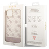 Guess GUHCP14MHG4MHP iPhone 14 Plus/ 15 Plus 6.7" różowy/pink hardcase 4G Pattern Script