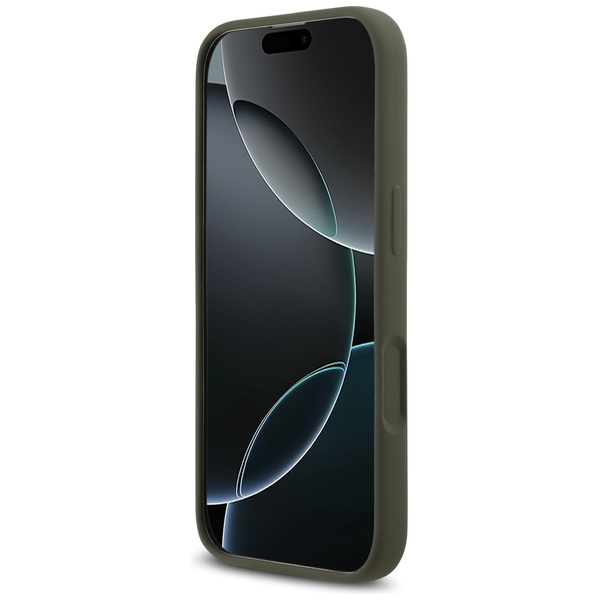 Etui Guess Silicone Triangle Logo        MagSafe do iPhone 17 khaki